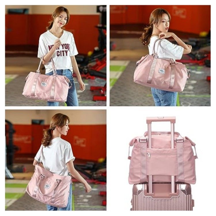 2024 Rees Handtasche Grouss Kapazitéit Moud Gepäck Sak Weekend Männer a Fraen Iwwernuechtung Bag Business Travel Storage Grouss Bag Robust an haltbar_voghion.com