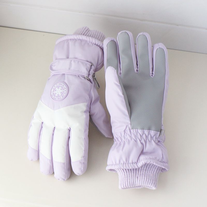 Paar verdickte Fleece-Kälteschutz-Fahrrad-Skihandschuhe_voghion.com