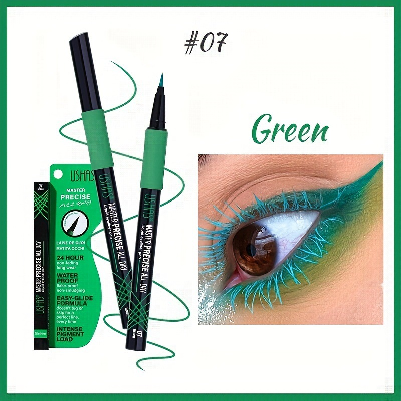 (Scatola espositiva) Penna eyeliner liquida impermeabile antimacchia ad asciugatura rapida USHAS color carne e con scatola_voghion.com