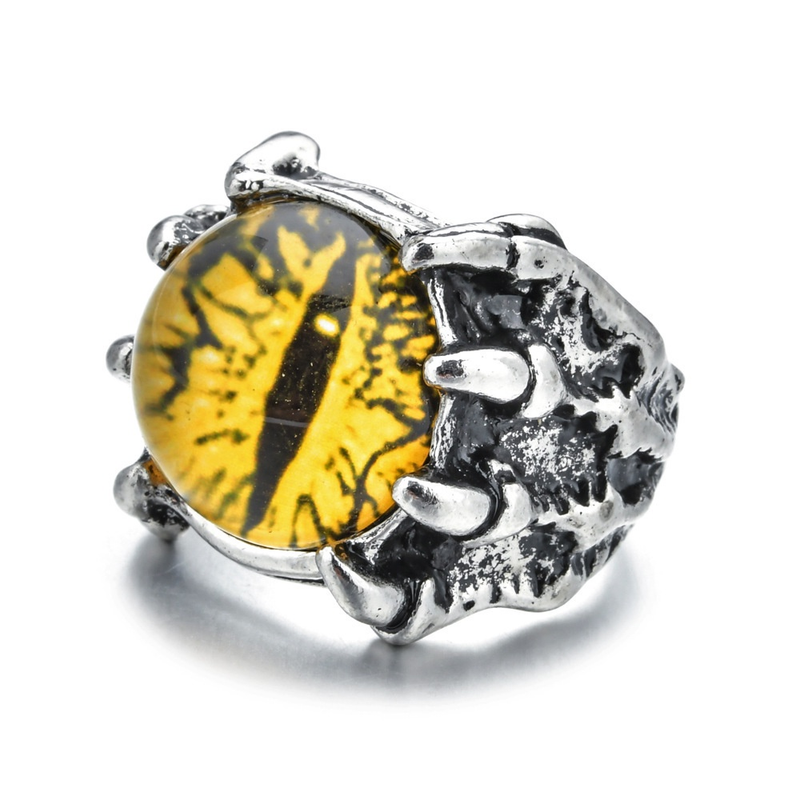 Mode Kreative Bösen blick Ringe größe einstellbar Punk offenen Ring Schmuck männer Bar Nachtclub Zubehör Geschenke_voghion.com
