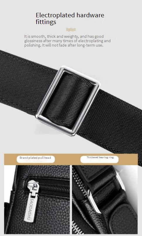 Borse da uomo, zaino a tracolla in pelle con strato superiore, borsa a tracolla portatile alla moda e leggera_voghion.com