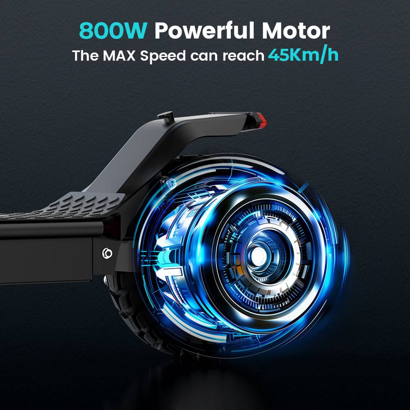 ISCOOTER I10 Pro 10" Monopattino elettrico pieghevole per pendolari Motore da 800 W Batteria da 48 V 15 Ah_voghion.com