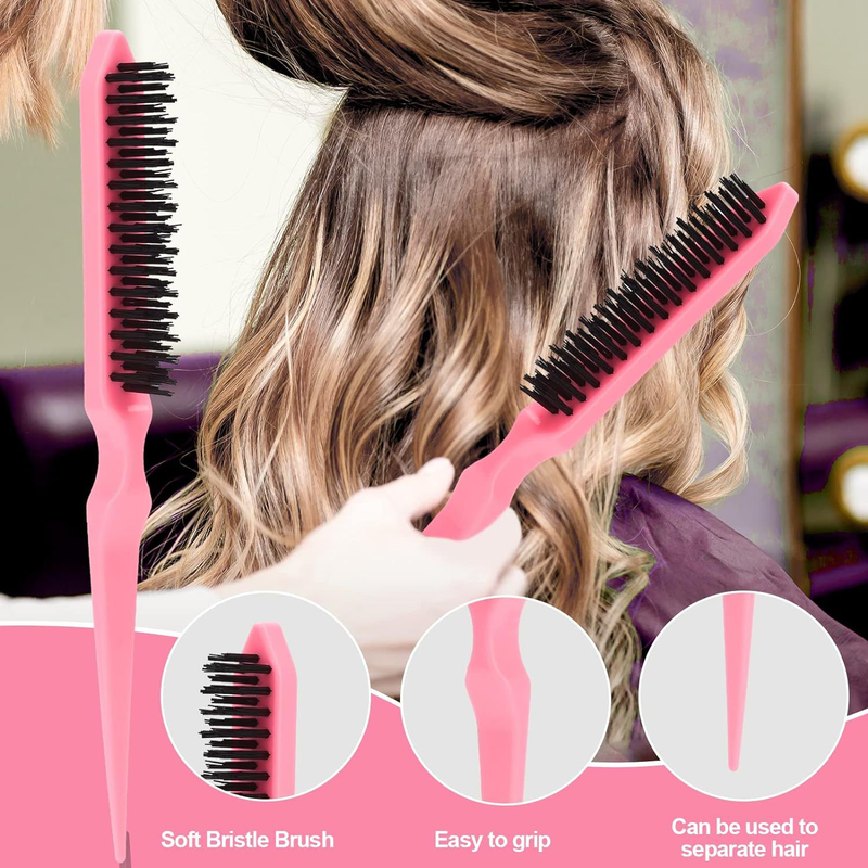 Brosse coiffante volumisante avec poils massants - Brosse démêlante et résistante à la chaleur pour cheveux bouclés et lisses_voghion.com