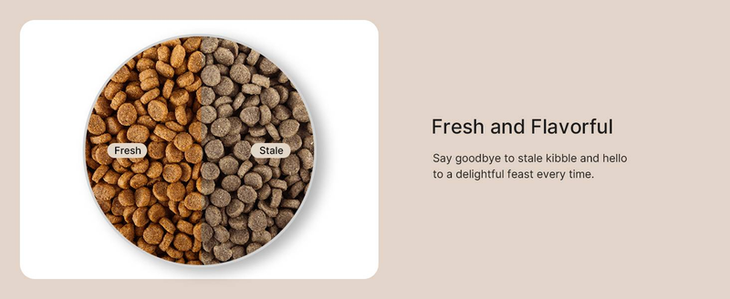 VOLUAS Automatic Cat Feeders - Pet Dry Food Dispenser With Timer, Automatic Cat Feeders With Desiccant Bag, Programmable Portion Size Control_voghion.com
