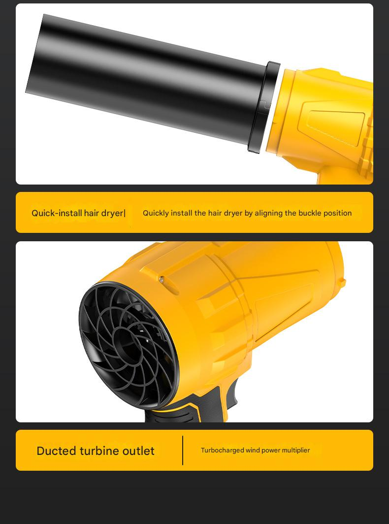 DaVKing Lithium Battery High Power Storm Machine Dust Removal Car Washing Water Blowing Portable Household Violent Turbo Fan Machine_voghion.com