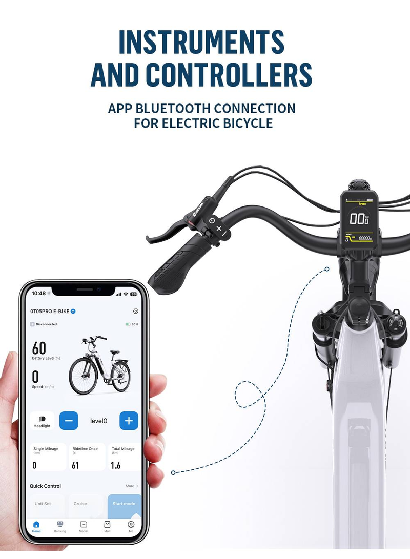OneSport OT05Pro E-Bike 250W 80km Range|Torque Sensor|Hydraulic Brakes|7-Speed_voghion.com