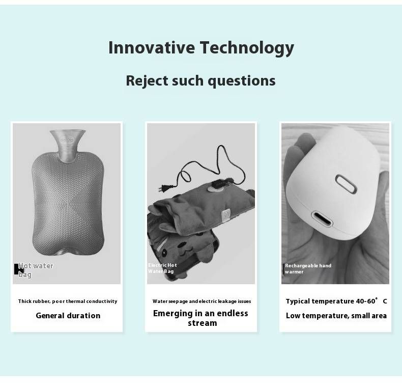 Ceramic Heating Hand Warmer - 220V USB Rechargeable, 420W Fast Warmth, Compact & Portable For Home/Outdoor Use (Red/Orange, M/L Size)_voghion.com