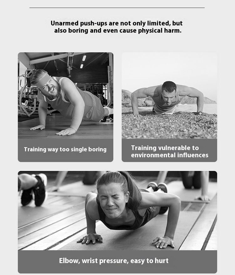 Multifunktionaler Liegestützständer für Männer, Trainingsbrett, Fitnessgerät, Brusttrainingsgerät, professionelles Training_voghion.com