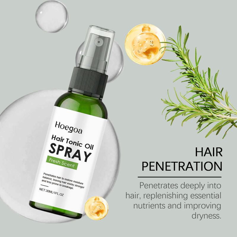 Hoegoa Essential Oil Moisturizes Cares For Scalp, Hydrates And Strengthens Hair, Silky Smooth Hair Care Spray_voghion.com