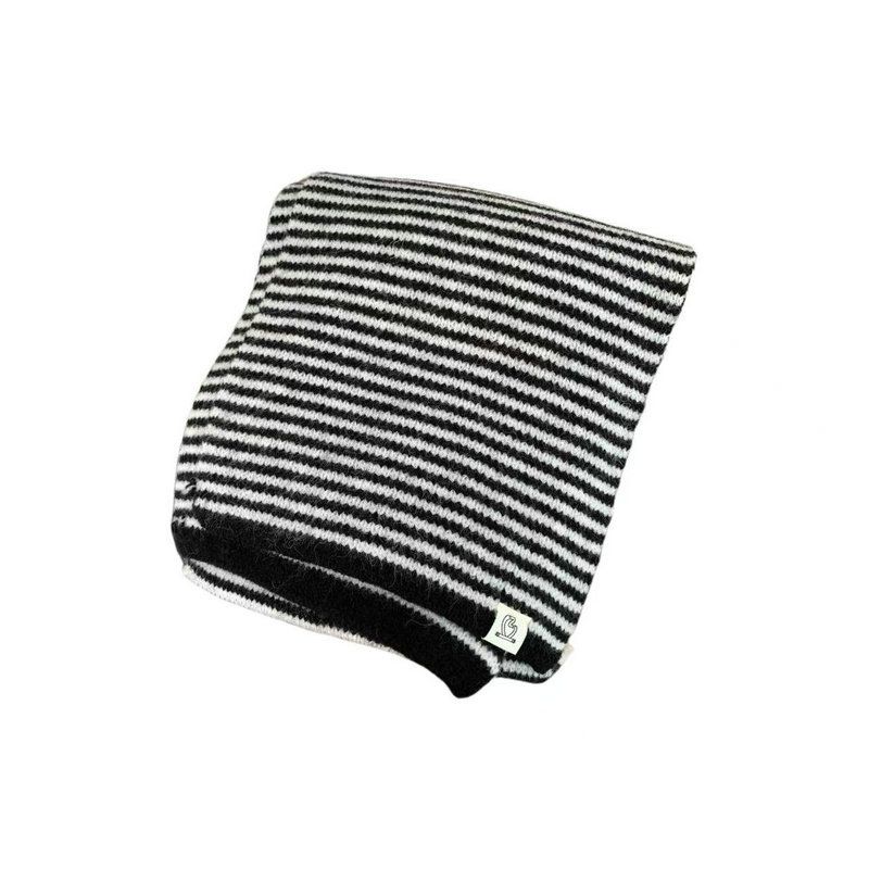 Designer Koreanischen Stil Farbe-Block Gestreiften Herbst Winter Atmosphäre Süß Student Warm Weichen Schal_voghion.com