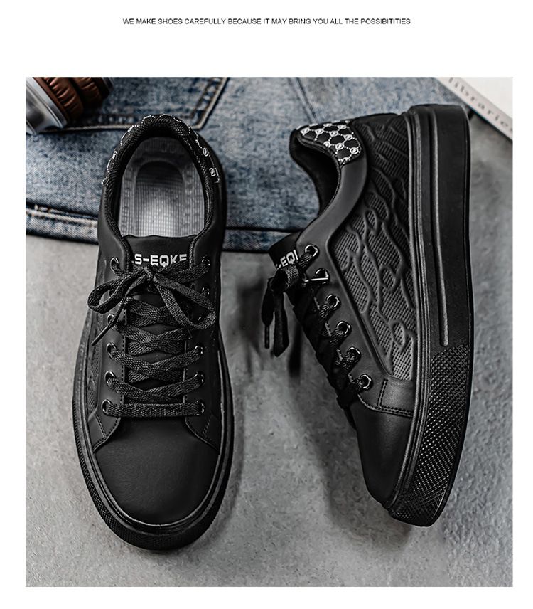 Men's Casual Sneakers With Snake Print Design - Soft Sole, Low-Top, Breathable & Comfortable For Daily Wear - Sizes 39-44 Sports Shoes Men_voghion.com
