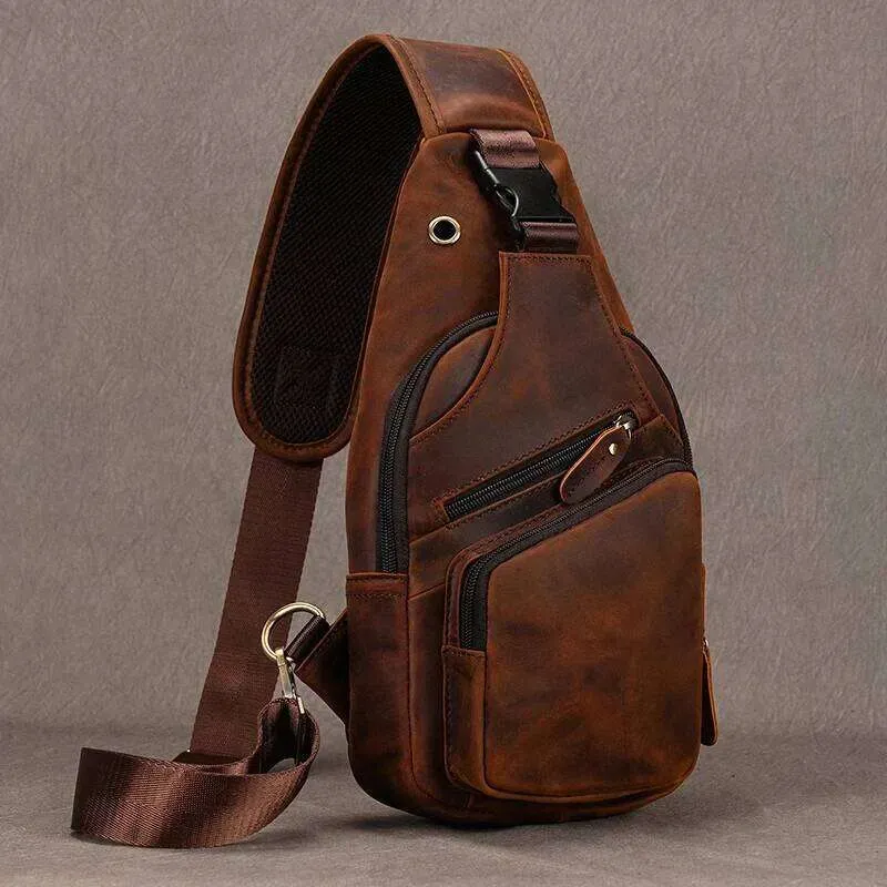 Designer Luufan Herren Brust Echtes Leder Schulter Messenger Männliche Sling Bags Reise Day Pack Tablet Design Crossbody_voghion.com