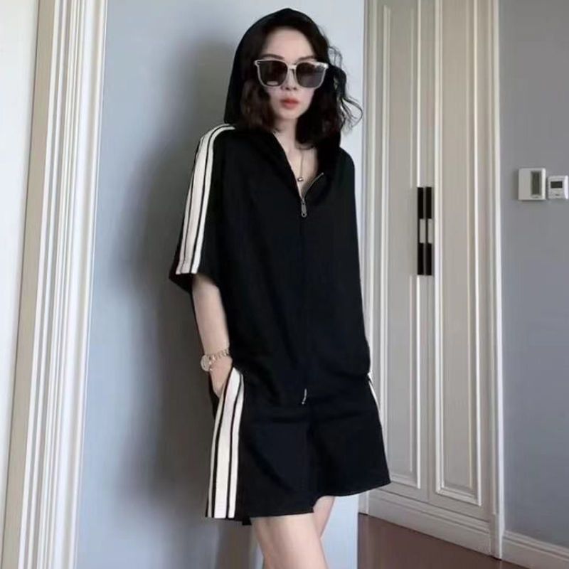 2024 Women's Summer Loose Fashionable Large Size Two-Piece Set_voghion.com