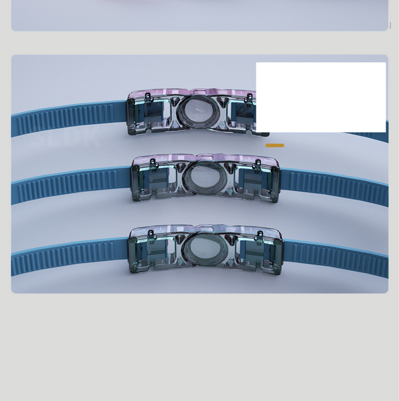 Große professionelle Schwimmbrille für Jugendliche und Erwachsene mit großem Rahmen, HD, wasserdicht und mit Antibeschlag-Ausrüstung_voghion.com