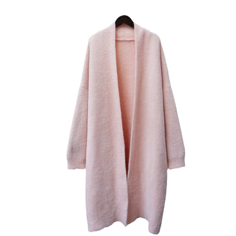 Îmbrăcăminte pentru femei, pulover din catifea de nurcă, stil leneș, haină lungă pentru femei, toamnă și iarnă, stil nou, curea, temperament, cardigan tricotat, tendință_voghion.com