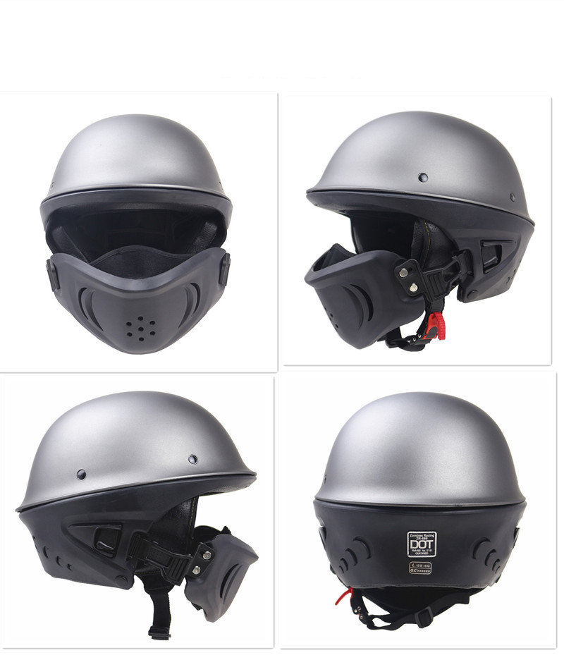 Casco de motocicleta Casco de motocicleta con mandíbula desmontable_voghion.com