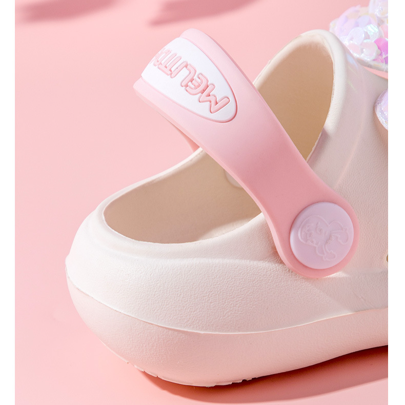 Kinderschuhe Neue Sommer Kinder Hausschuhe Niedlichen Cartoon Loch Schuhe Mädchen Pailletten Atmungsaktiv Hohl Sandalen Hausschuhe_voghion.com
