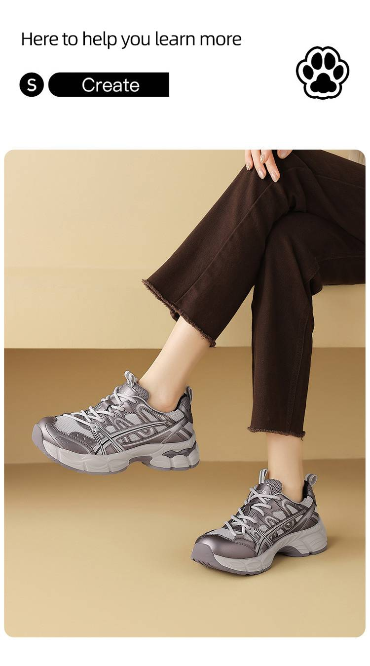 Cameido In The Spring Of 2025, These Are Women's Dad Shoes With Thick Soles For Heightening. They Are All-match Casual Sports Shoes_voghion.com