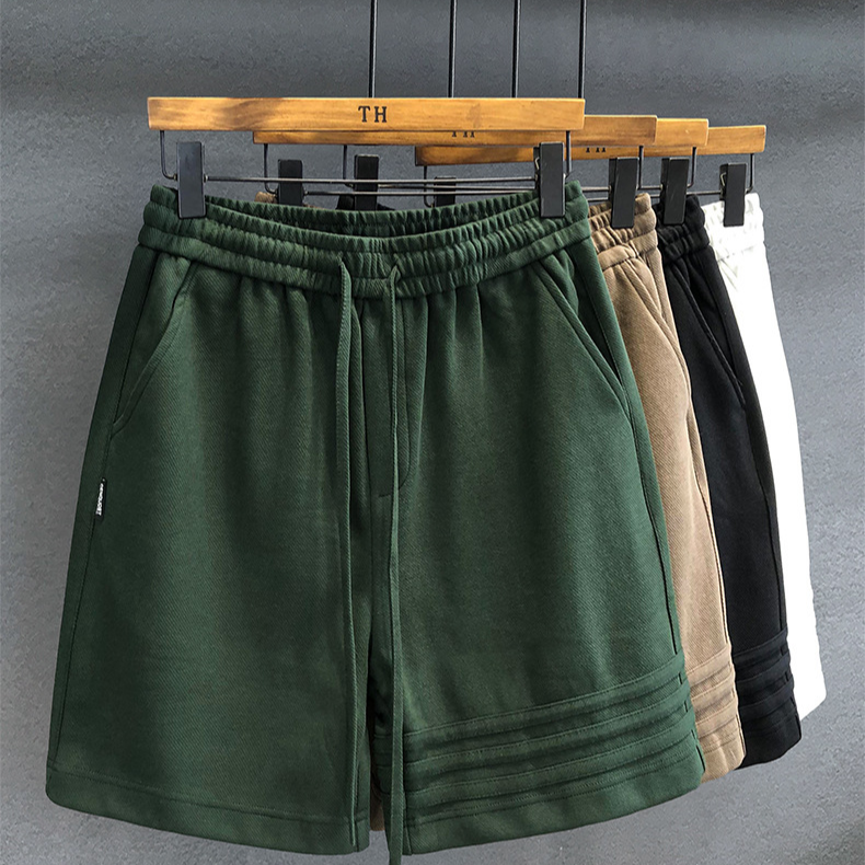 Men's Clothing Design High End Heavyweight Sports Casual Shorts Men's Pants Summer Loose Shorts Sweatpants_voghion.com
