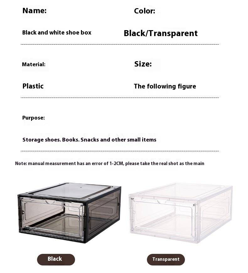 Caja apilable transparente para guardar zapatillas deportivas (paquete de 12) con tapa abatible para guardar zapatillas de baloncesto y otras zapatillas._voghion.com