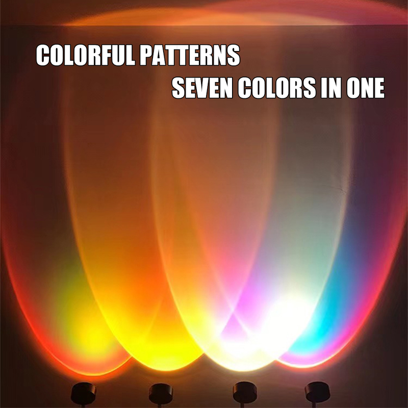 1x USB Sonnenuntergang Lampe LED Regenbogen Neon Nachtlicht Projektor Fotografie Wand Atmosphäre Beleuchtung Für Schlafzimmer Home Zimmer Dekor Geschenk_voghion.com