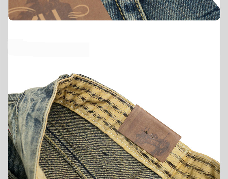 Men's Distressed Denim Shorts Vintage Washed Blue Jeans Casual Summer Shorts With Ripped Details_voghion.com