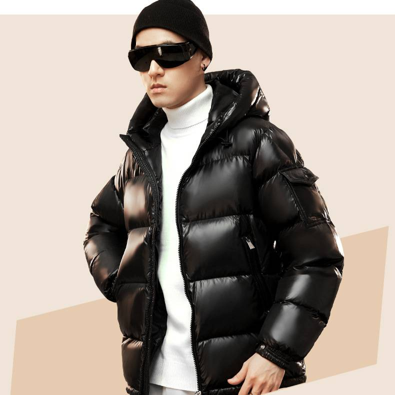 Men's Premium 850 Fill Power White Goose Down Jacket - 100% Goose Feather, Waterproof & Windproof Puffer Coat For Urban Commuting_voghion.com