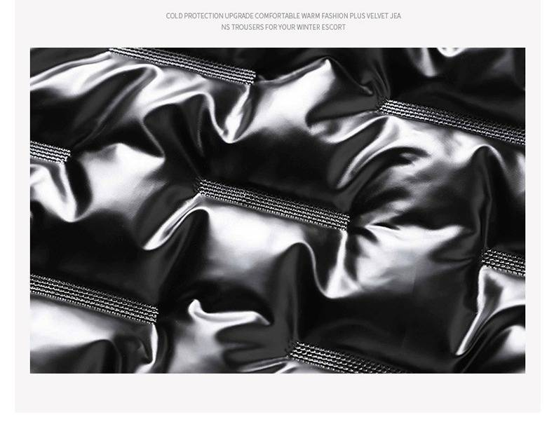 Piumino invernale con finitura metallizzata – Cappotto slim fit con cappuccio e rivestimento in poliestere lucido (M-5XL)_voghion.com