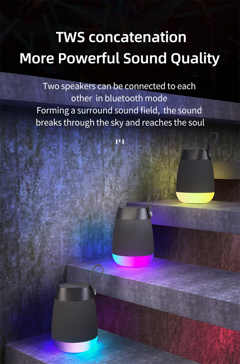 Wireless New EBS Bluetooth Speaker Night Light Supports TF Card Playing TWS Multiple Series Stereo Eff_voghion.com