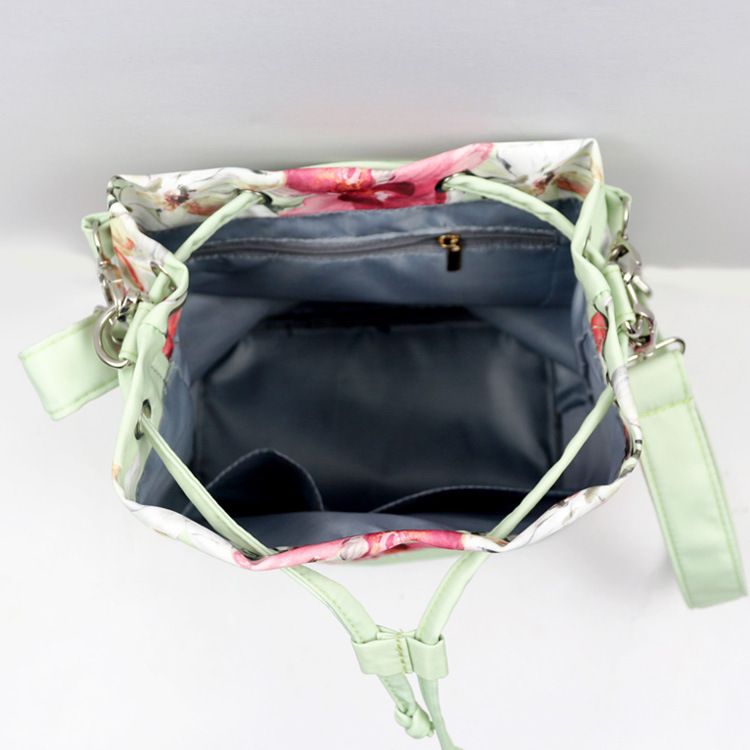 Borsa a secchiello con coulisse in colori compositi alla moda da donna, monospalla, a mano, cilindrica, diagonale, a croce_voghion.com
