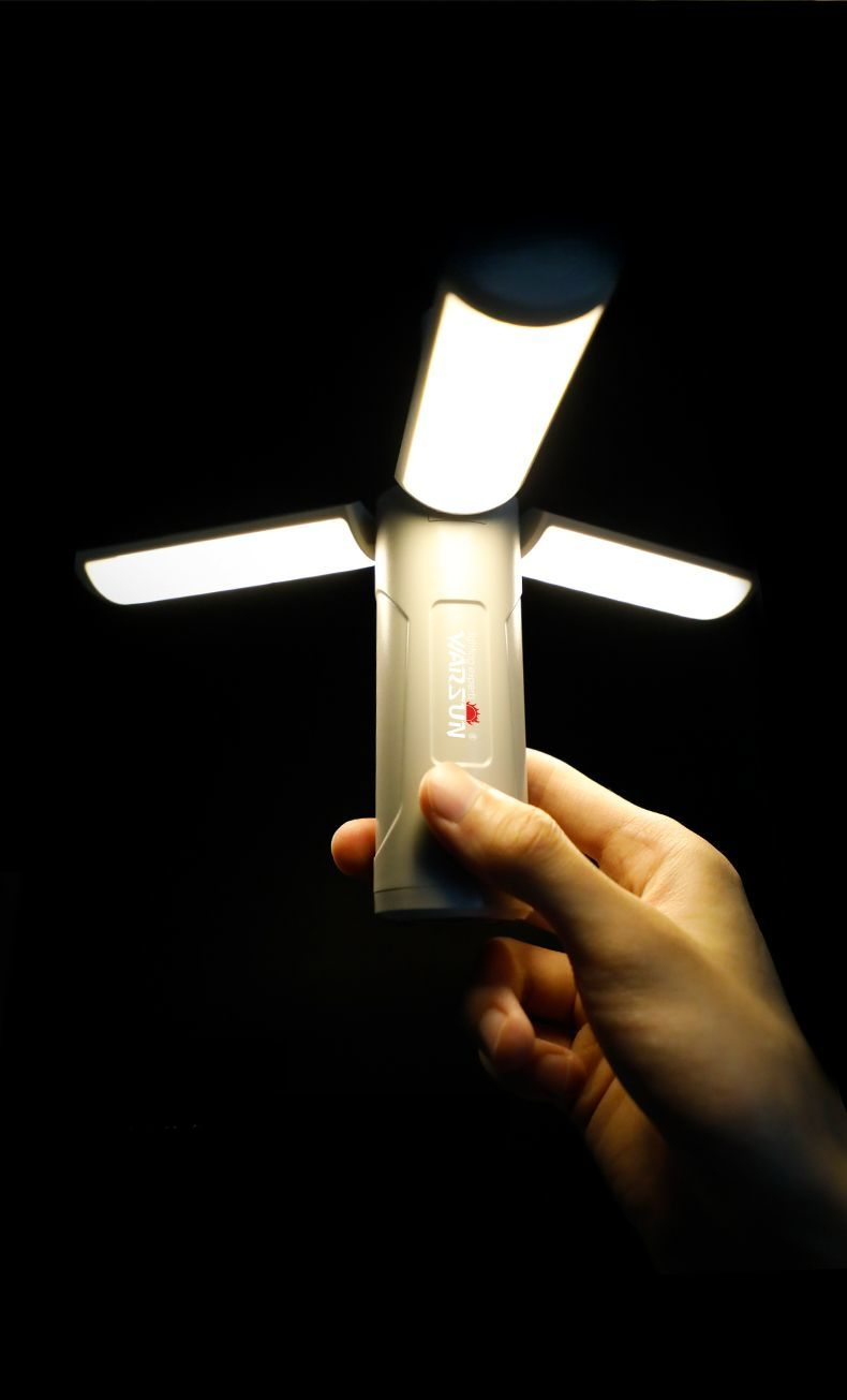 Wolsen Outdoor Magnetic Camping Lantern Multifunctional Portable Long Battery Life Desk Lamp Strong Light Flashlight_voghion.com