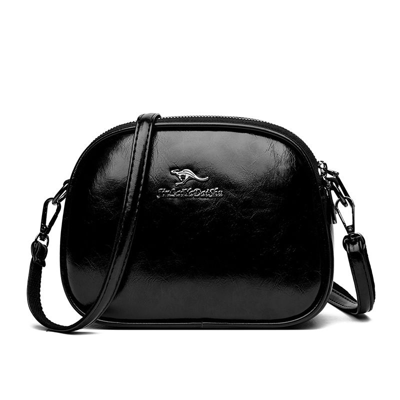 Borsa a tracolla piccola rotonda in morbida pelle, a tre strati, per donna, nuova moda 2023, semplice_voghion.com