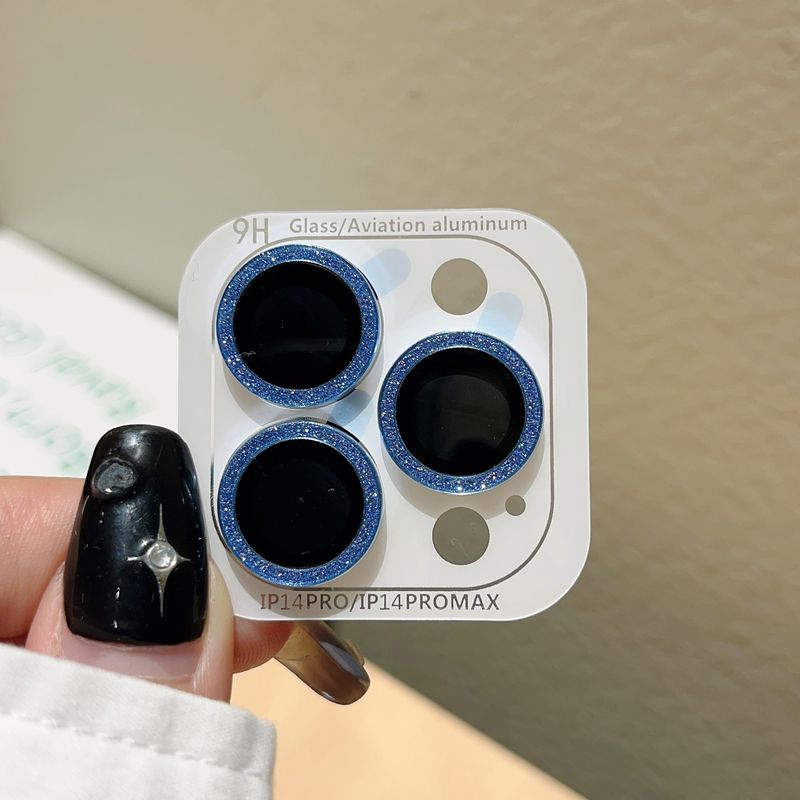 Bunter Glitzer-Objektivfilm, kompatibel mit iPhone 16 15 Max Kameraschutzring 14 Pro für Frauen_voghion.com