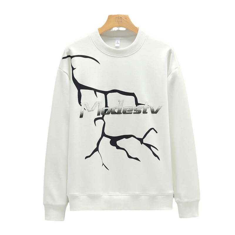 Uomini di marca alla moda in primavera e autunno, nuova felpa con cappuccio girocollo casual ampia e a maniche lunghe con fondo in alto per lo stile da uomo_voghion.com