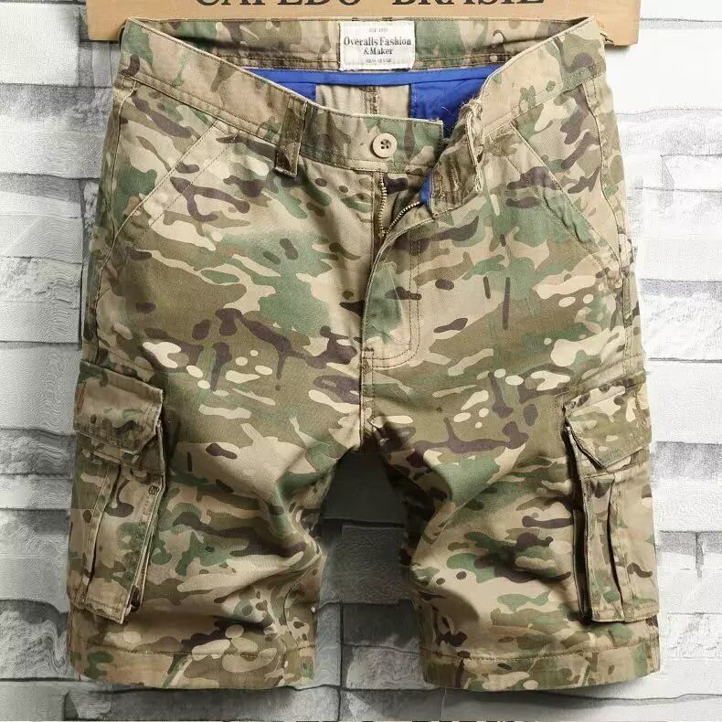 Men's Clothing Camouflage Shorts Original Loose Straight Shorts Youth Casual Shorts_voghion.com