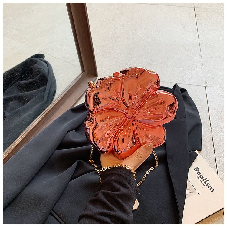 Borse a tracolla da donna, borsa a fiori, borsa con specchio galvanico, borsa artigianale, borsa a tracolla fresca e dolce, borsa a tracolla Beautiful Girl Box_voghion.com