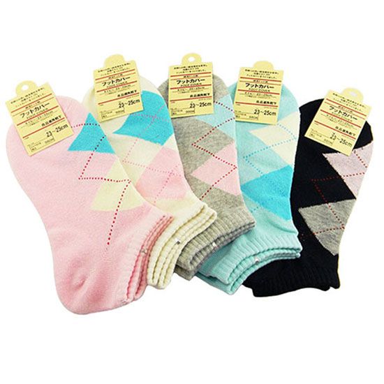 1 paar dames sport casual schattig hart enkel hoge laag uitgesneden katoenen gemengde sokken_voghion.com