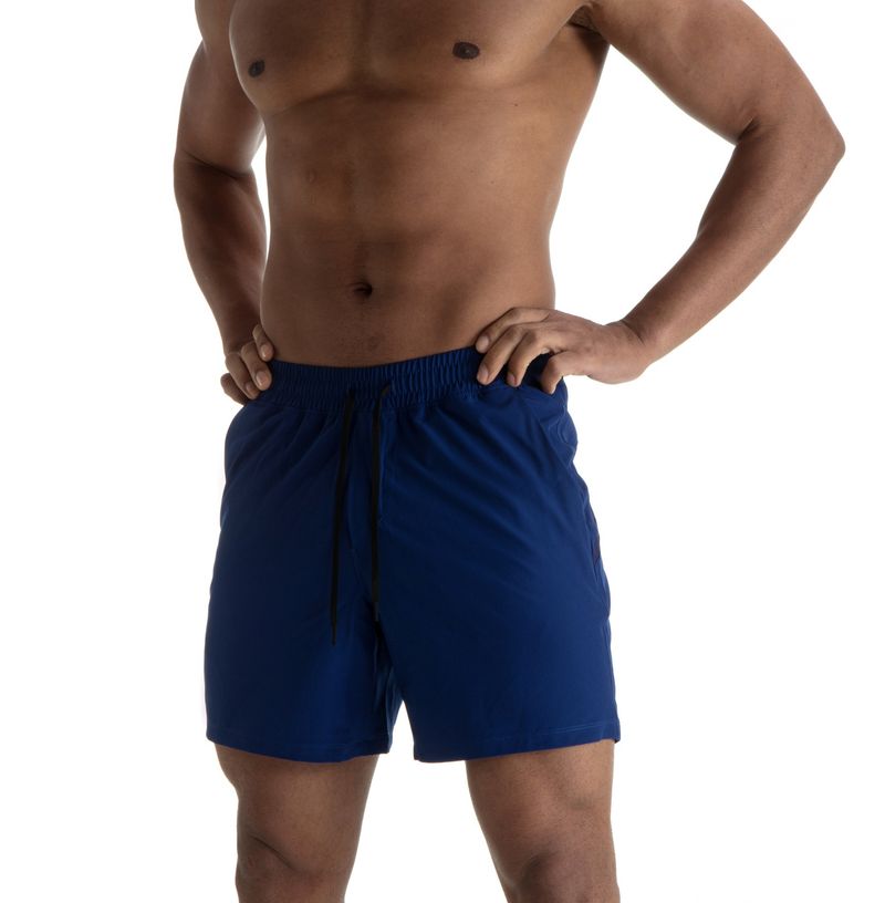 Men's Mesh Panel Running Shorts - Quick-Dry & Breathable For Gym Basketball & Outdoor Workouts (Black/White)_voghion.com