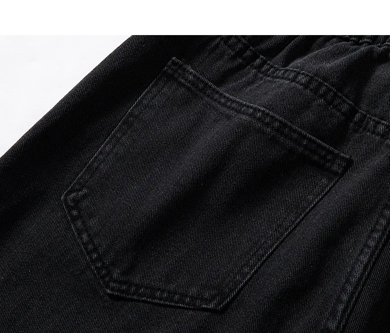 Kevään 2024 Streetwear Baggy Farkut Miehet Korean Muoti Löysä Suora Leveä Lakka Hip-hop Housut Miesten Vaatteet Musta Vaaleansininen_voghion.com