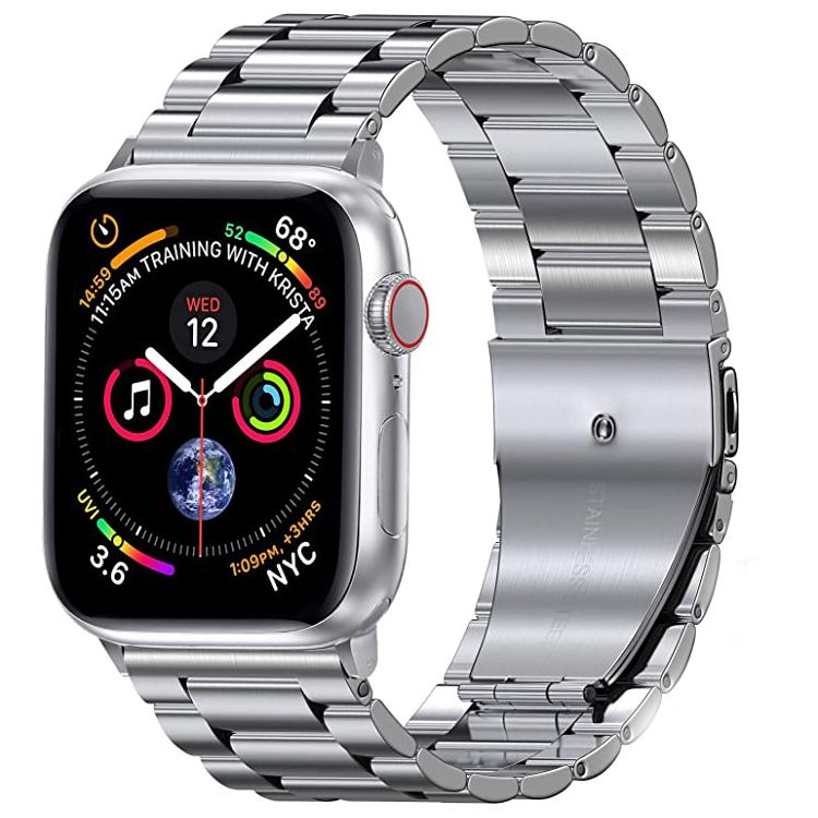 Geschikt voor 42mm 46mm metalen horlogeband horloge 78910 generatie drie kralen metalen horlogeband ketting armband_voghion.com