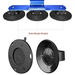 ROCKBROS Saugnapf-Fahrraddachträger für 1/2/3 Fahrräder NEU_voghion.com