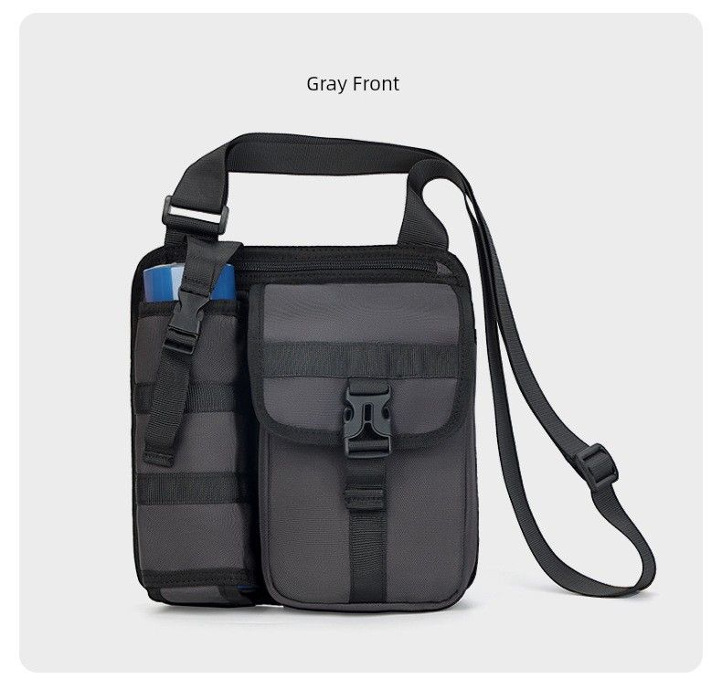 Outdoor Wild Fishing Vacuum Cup 8-Inch Flat Messenger Bag_voghion.com