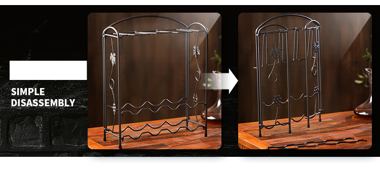 Weinglasregal für den Haushalt, Weinschrank, Weinregal, Ornamente, Weindekoration, umgedrehtes Weinglasregal, modern, leicht, luxuriös, Vintage_voghion.com