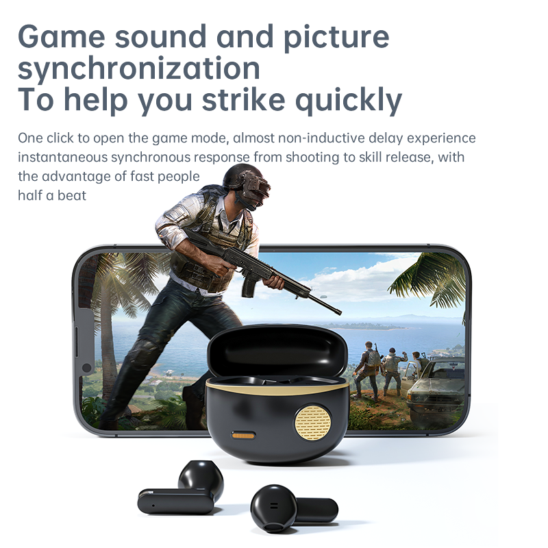 Écouteurs intra-auriculaires sans fil avec qualité sonore HIFI, son stéréo, connexion automatique, réduction du bruit haute définition et longue durée de vie de la batterie_voghion.com