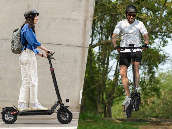 isinwheel T4 elektrisk skoter med ABE-certifiering, 1000W 48V 12,5Ah batteri, 10-tums terrängskoter för vuxna med appkontroll_voghion.com