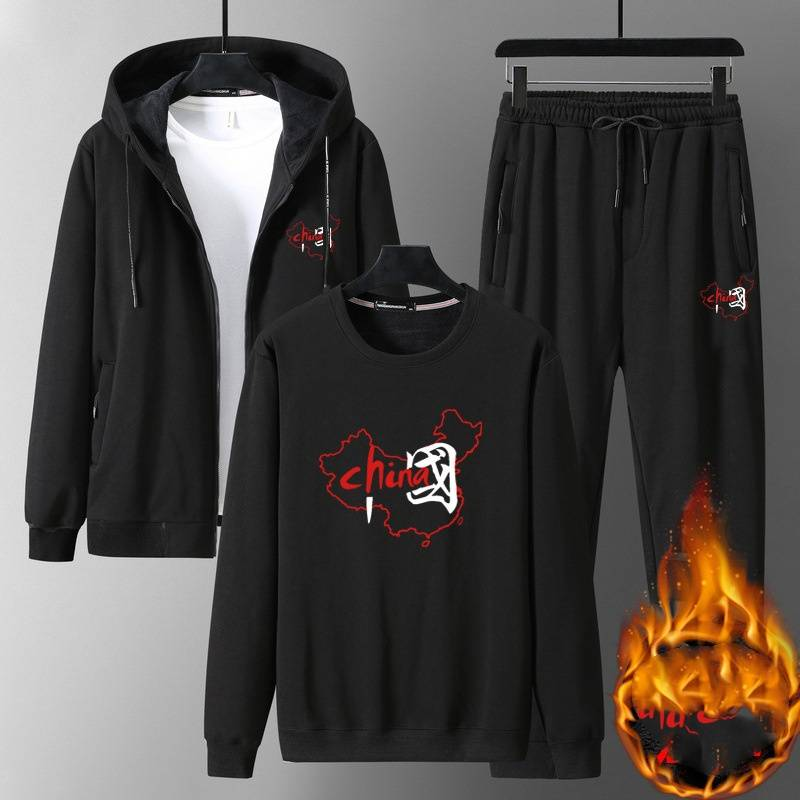 Vêtements pour hommes grande taille, cardigan, costume trois pièces pour hommes, costume de sport tendance, veste décontractée ample_voghion.com