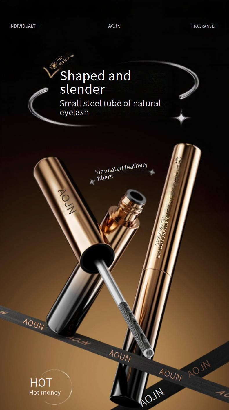 Mascara Black Gold Steel Tube Eyelash Primer Waterproof Curling And Lengthening Without Smudging Mascara_voghion.com