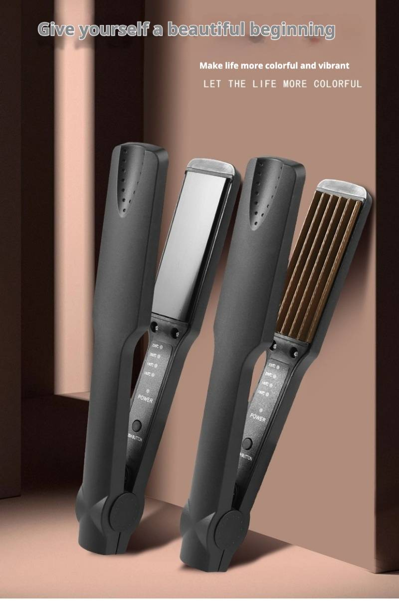 Dorm-Friendly Hair Styler Curling Iron & Straightener (Mini Travel Size Fast Heating Voltage Safe Dual Voltage For College Use)_voghion.com