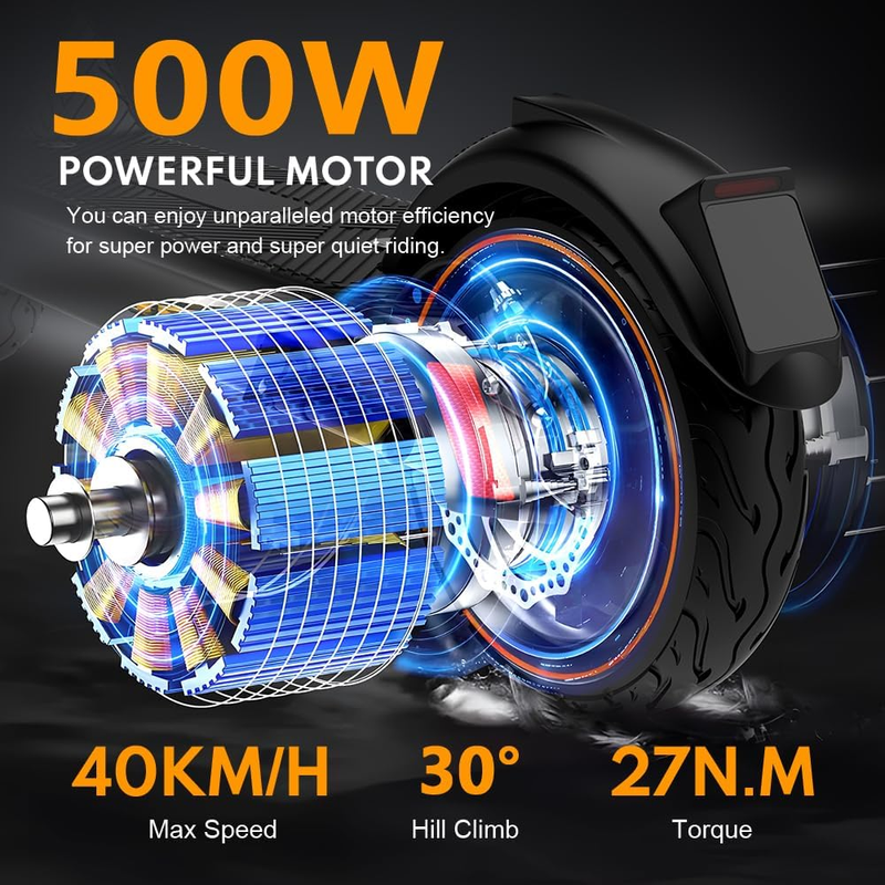 Electric Scooter Kixin X9 PLUS 10inch 36V15.6AH Battery_voghion.com