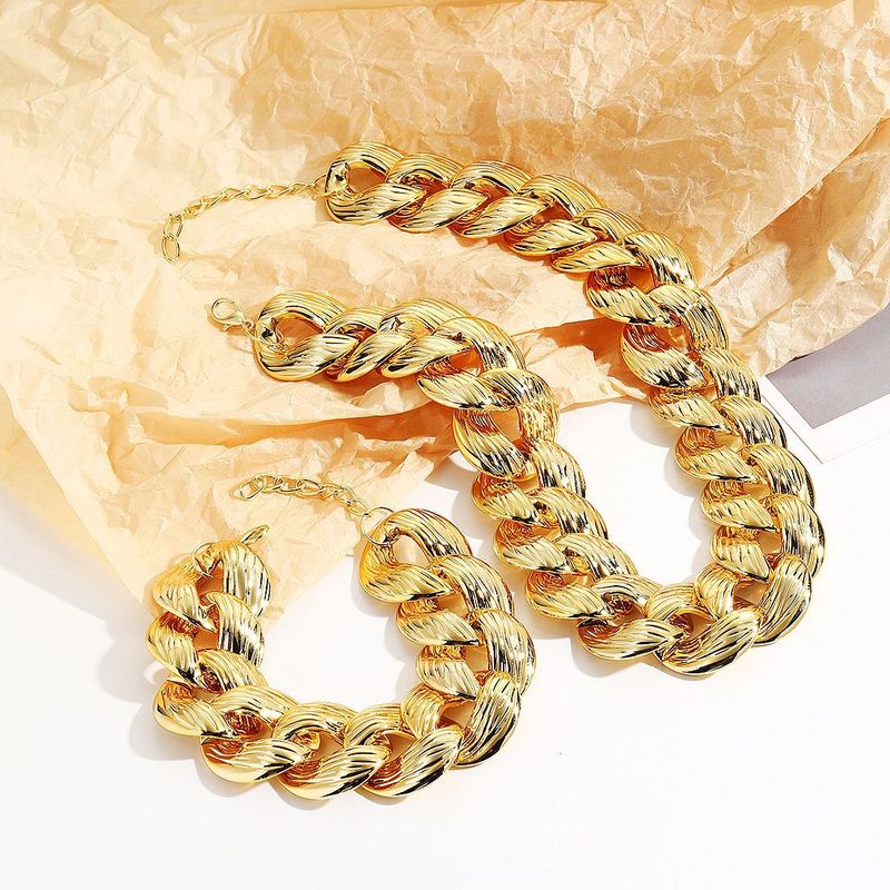 accessori per collana esagerata hip hop collana a catena in acrilico collana acrilica oro esagerata da donna_voghion.com